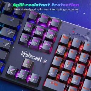 کیبورد گیمینگ مکانیکال با سیم ردراگون مدل Sindri K671 RGB